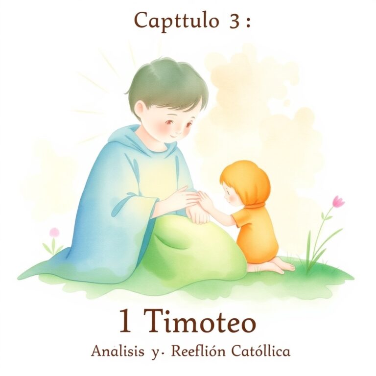 1 Timoteo, Capítulo 3: Análisis y Reflexión Católica
