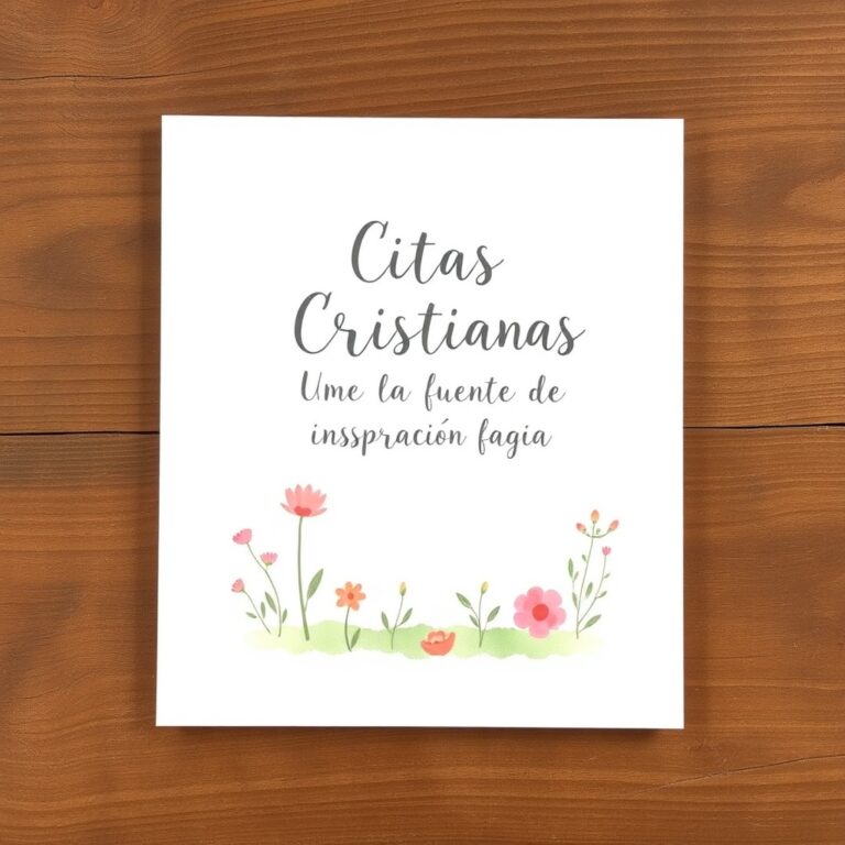 Citas Cristianas: Una Fuente de Inspiración y Guía en Nuestra Vida