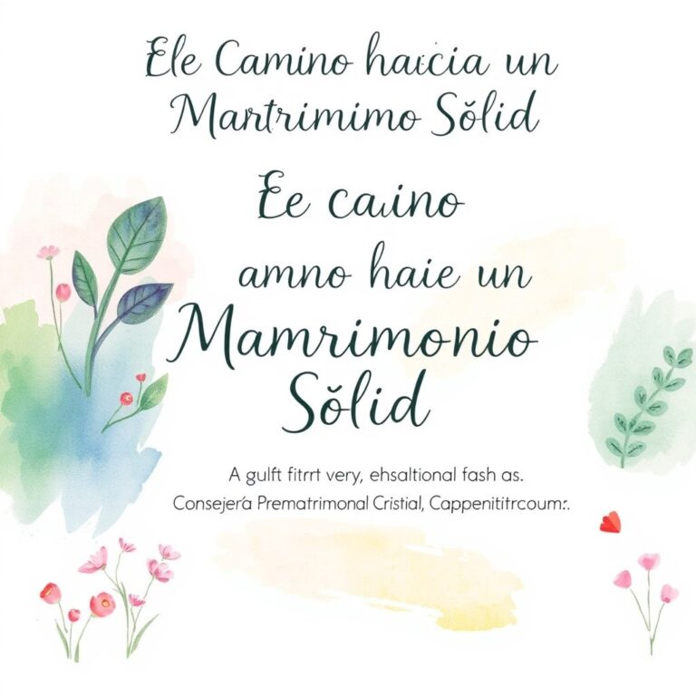 El Camino hacia un Matrimonio Sólido: La Guía Esencial de la Consejería Prematrimonial Cristiana