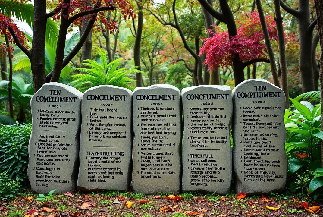 los 10 mandamientos en orden