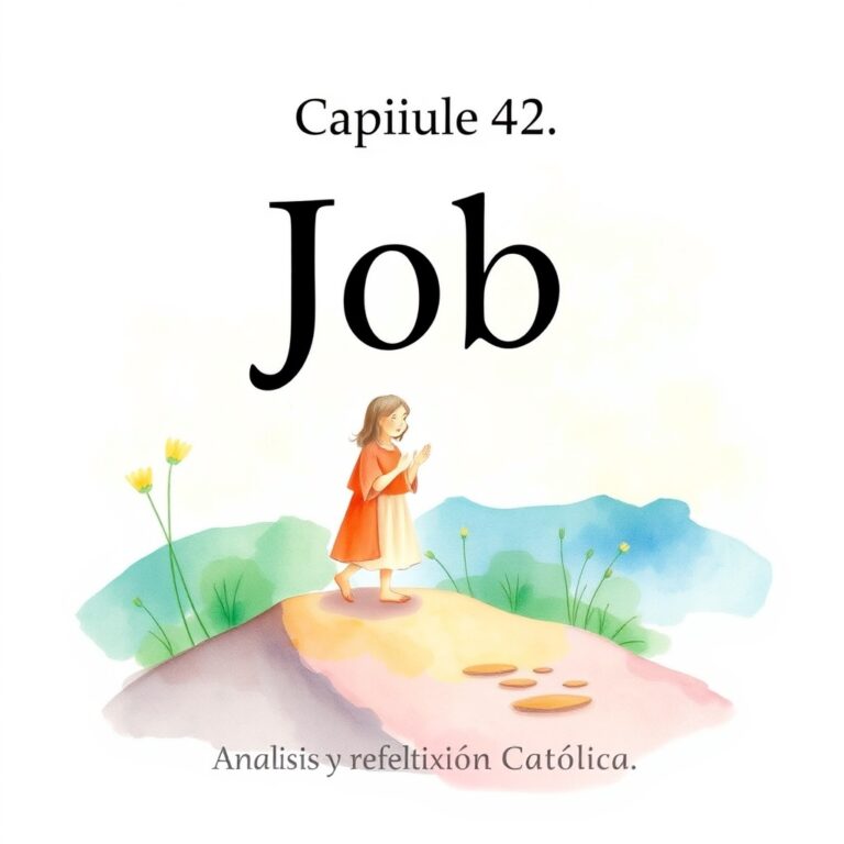 Job, Capítulo 42: Análisis y Reflexión Católica Job, Capítulo 42: Análisis y Reflexión Católica