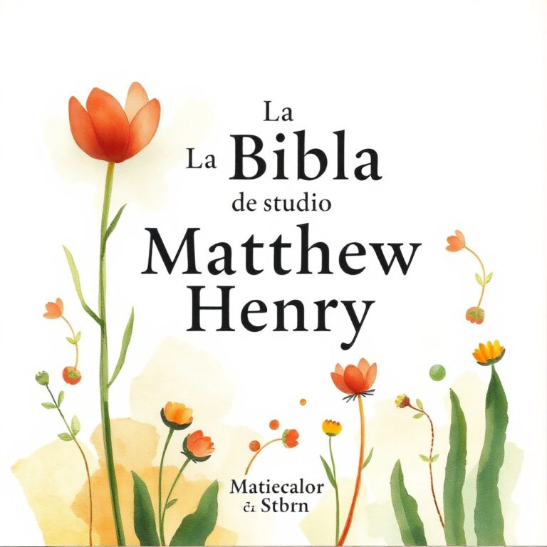 La Biblia de Estudio Matthew Henry: Una Compañera Indispensable para la Fe y la Reflexión