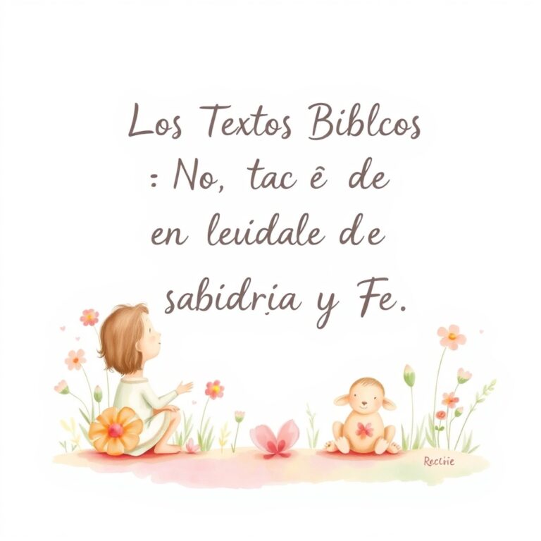 Los Textos Bíblicos: Un Legado de Sabiduría y Fe Los Textos Bíblicos: Un Legado de Sabiduría y Fe