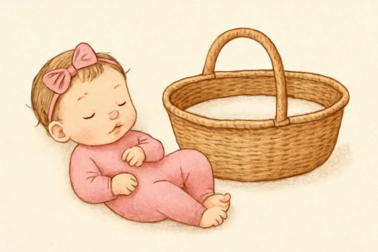 moises bebe niña