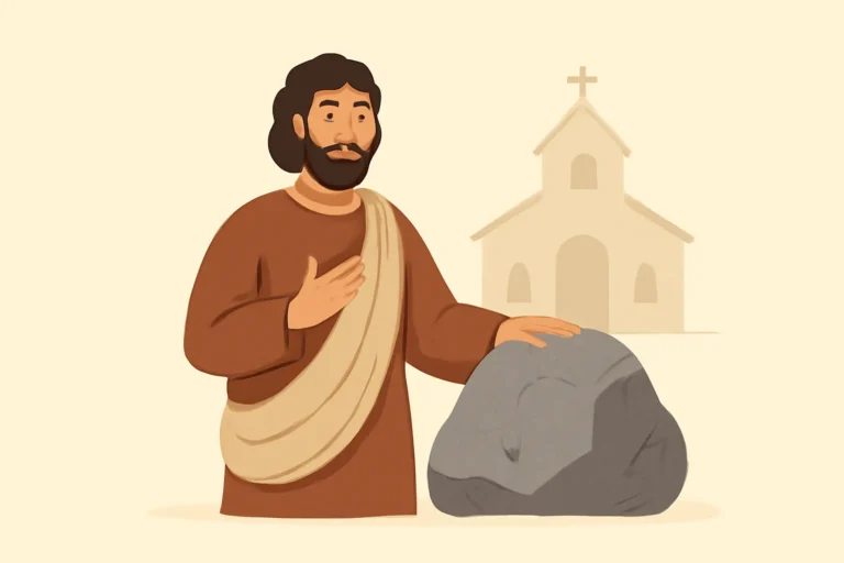tu eres pedro y sobre esta piedra edificare mi iglesia